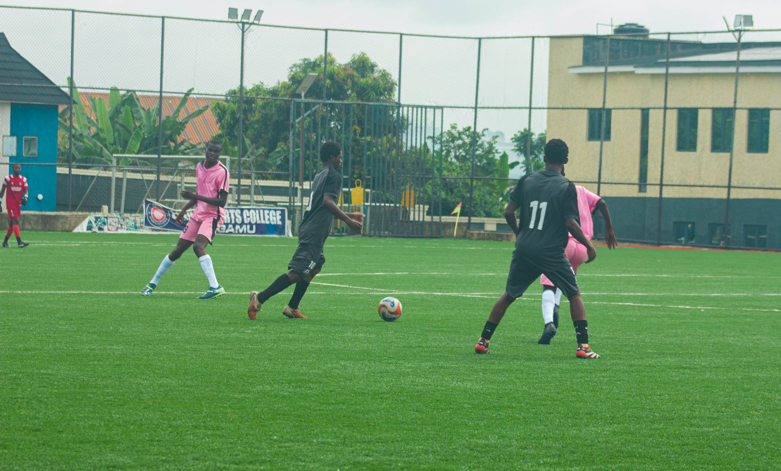 KEDOPEACH player challenging for the ball during a match